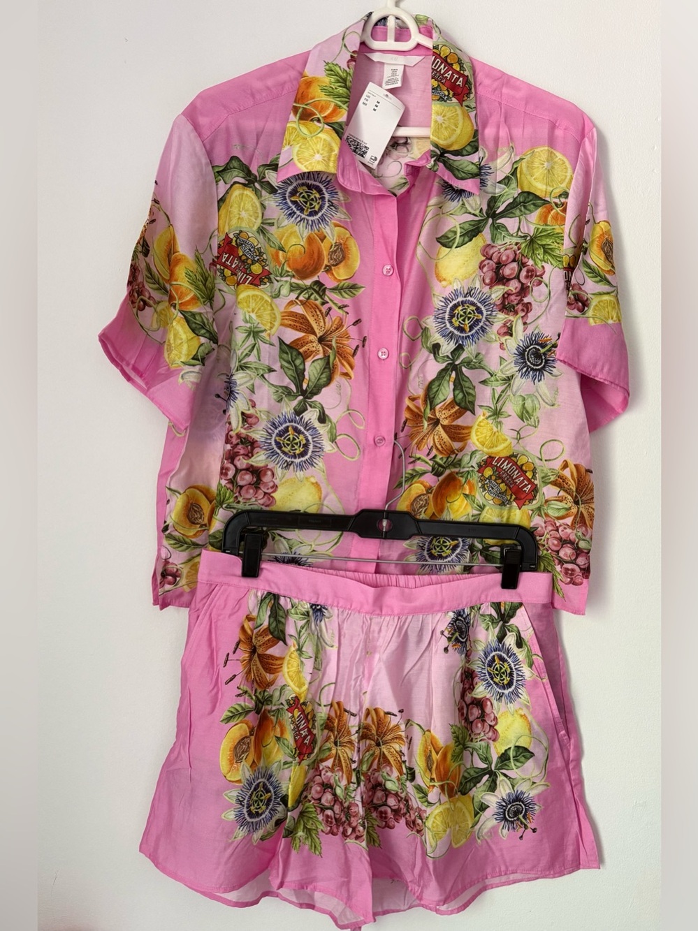 H&M Pink Flora OVERSIZED PRINTED - Picture 9 of 13